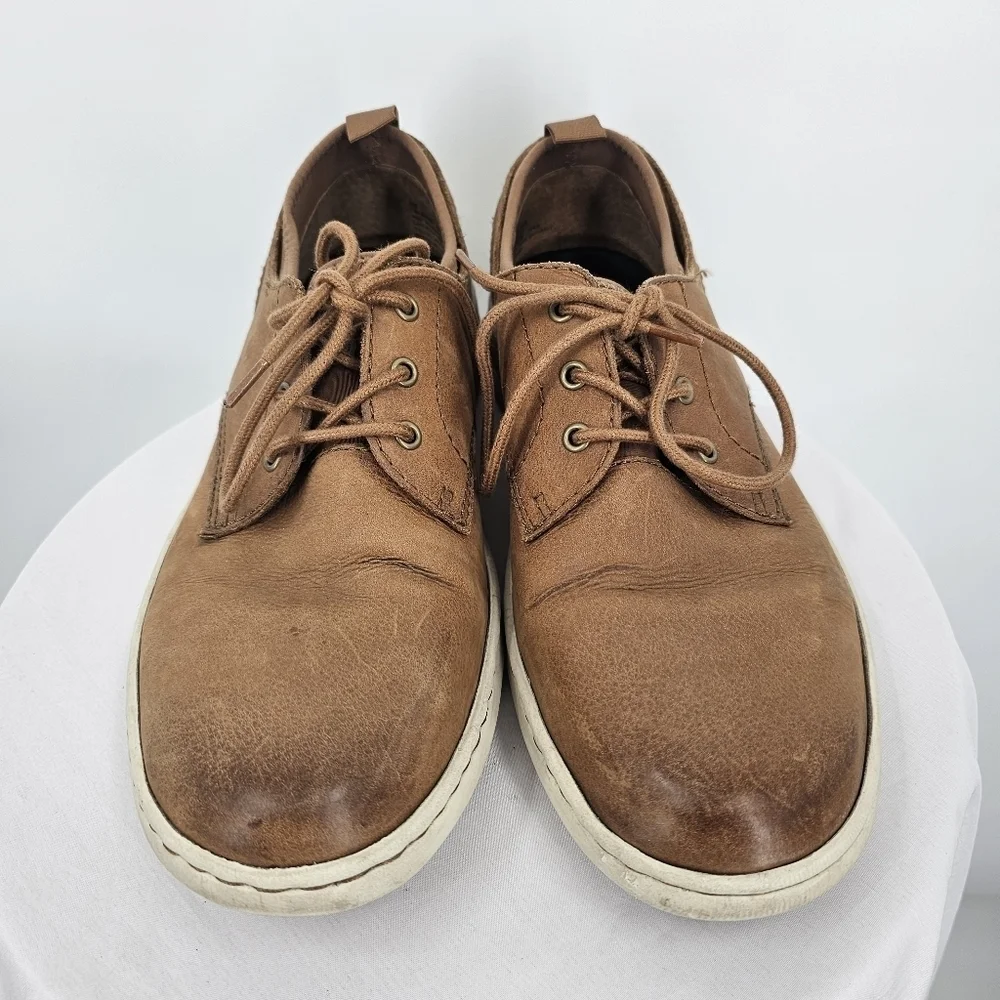 Born Soft Marcus Brown Leather Sneakers Loafers - Men’s‎ Size 10